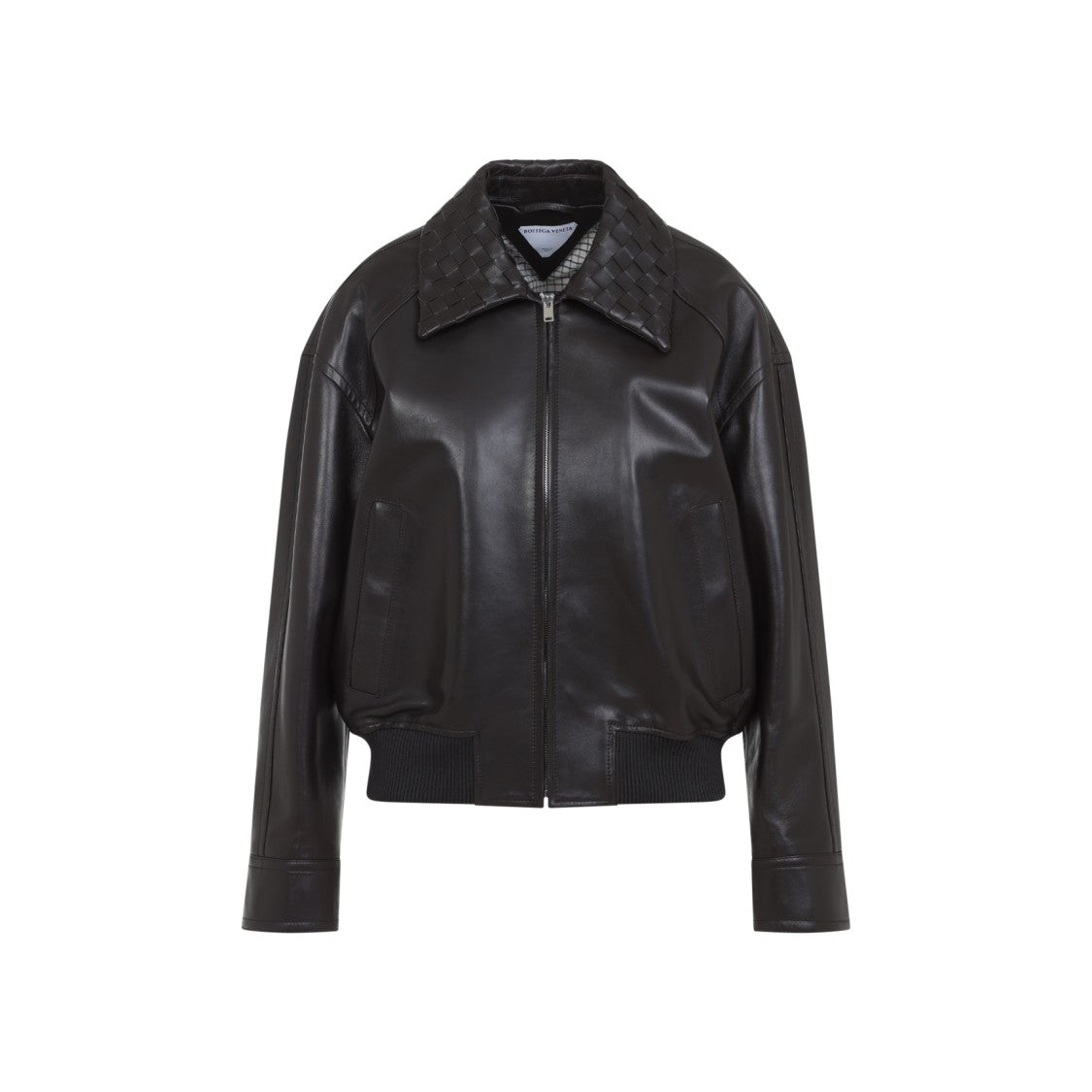 Bottega Veneta Black Leather Jacket