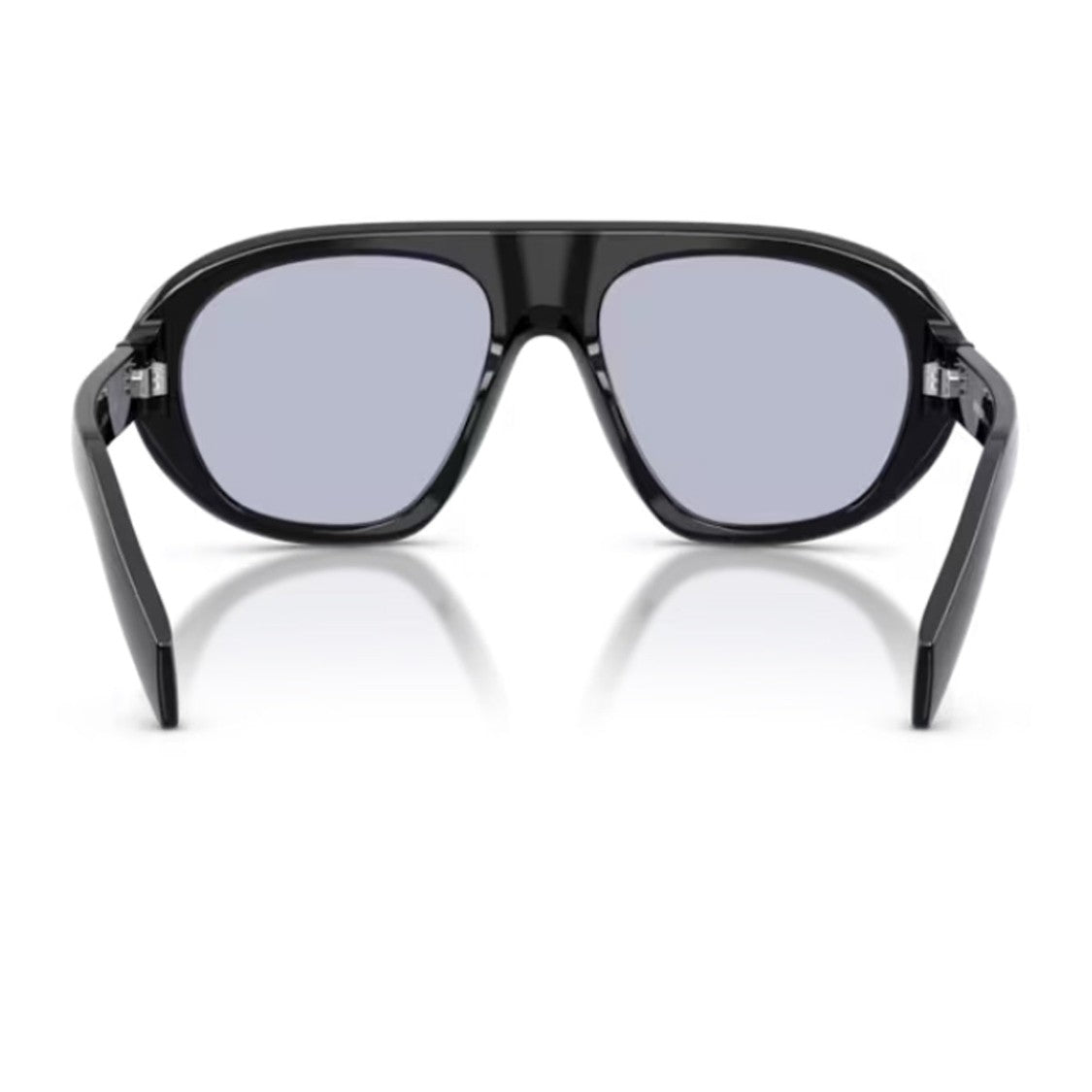 Prada Glossy Black C05s Oversized Pilot Acetate Sunglasses
