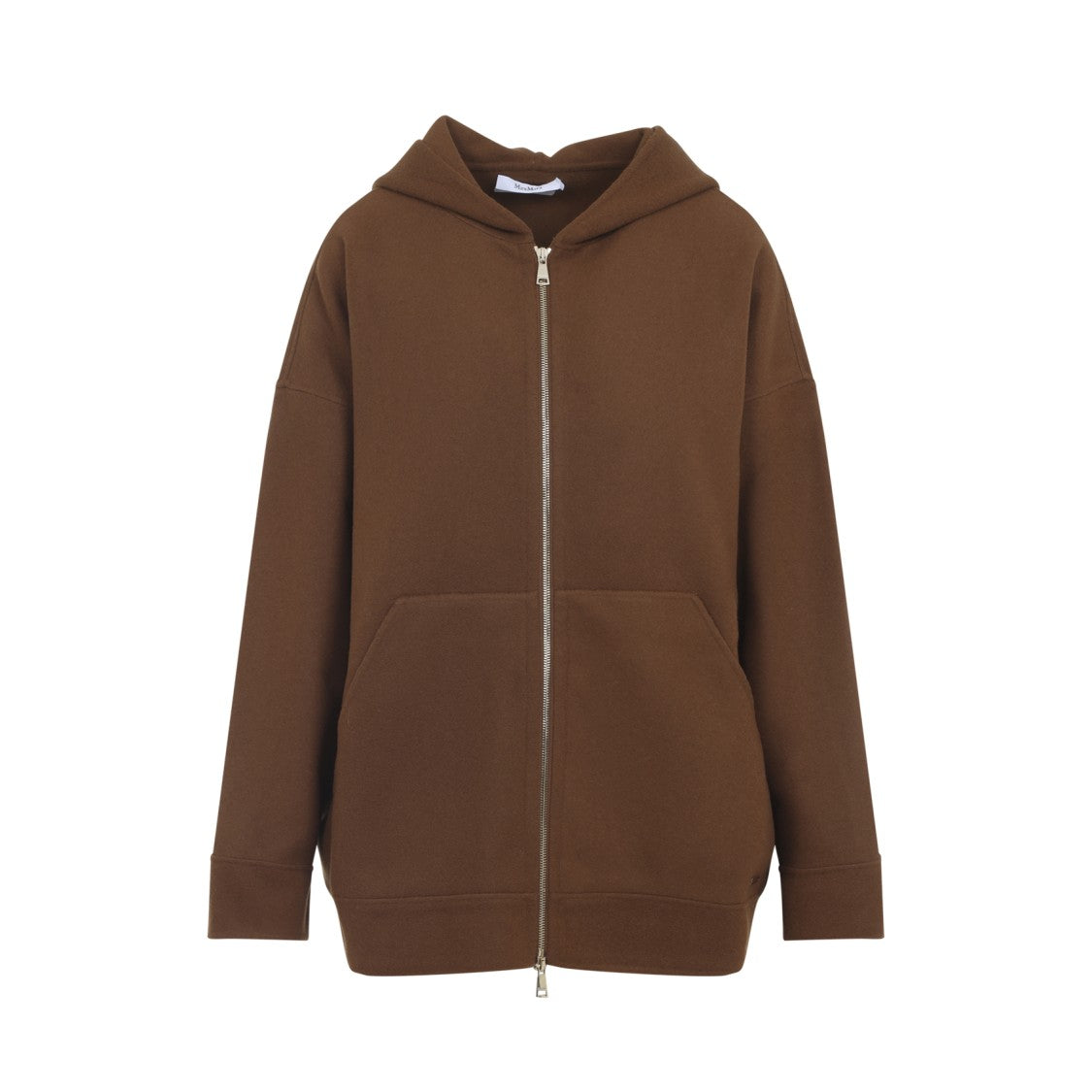 Max Mara Relaxed-Fit Brown Wool And Cashmere Sweatshirt