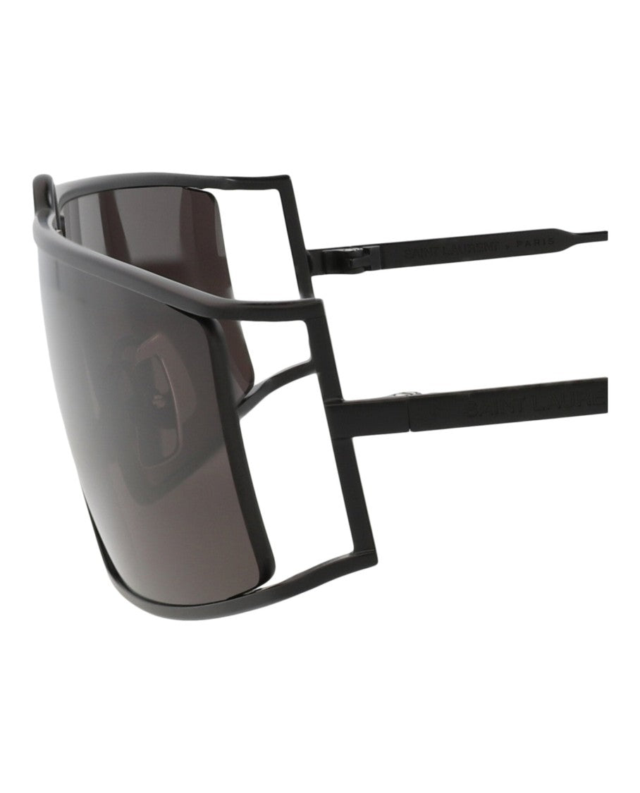 Saint Laurent Square-Frame Metal Sunglasses With Bold Design
