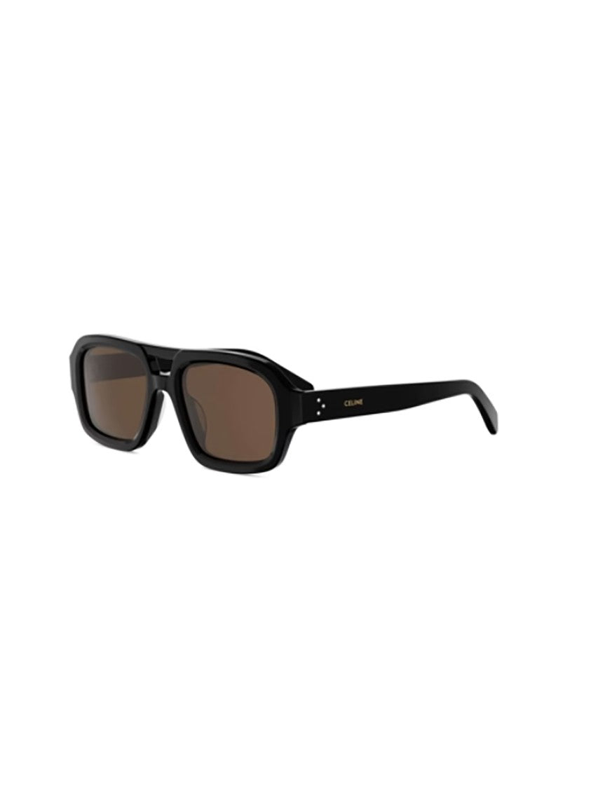 Celine Black Cl40336u Rectangular Brown Sunglasses