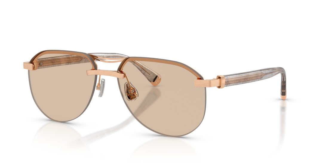 Brunello Cucinelli 0Bc2015st Titanium Aviator Sunglasses
