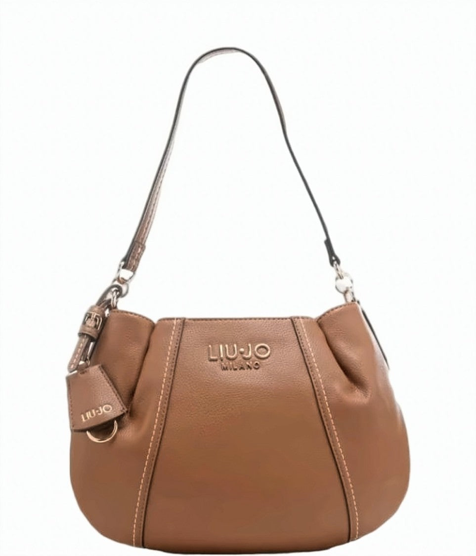 Liu Jo Beige Logo Shoulder Bag