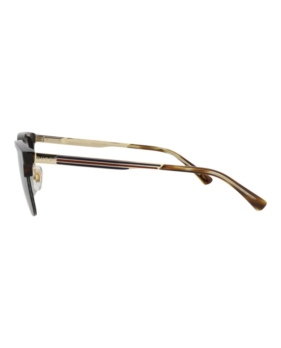 Gucci Square-Frame Acetate Sunglasses With Tortoiseshell Pattern