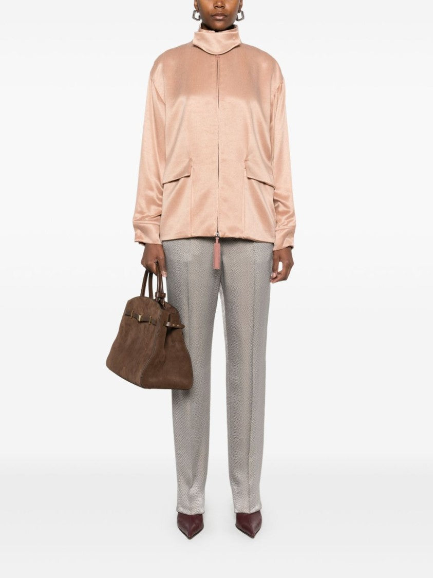 Giorgio Armani Textured Trousers With Elasticated Waistband