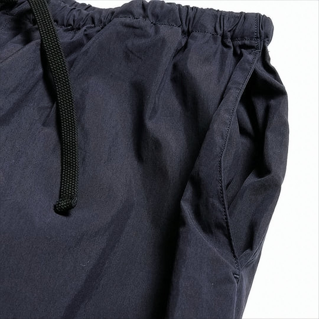 Kaptain Sunshine Relaxed Fit Black Silk Straight Pants