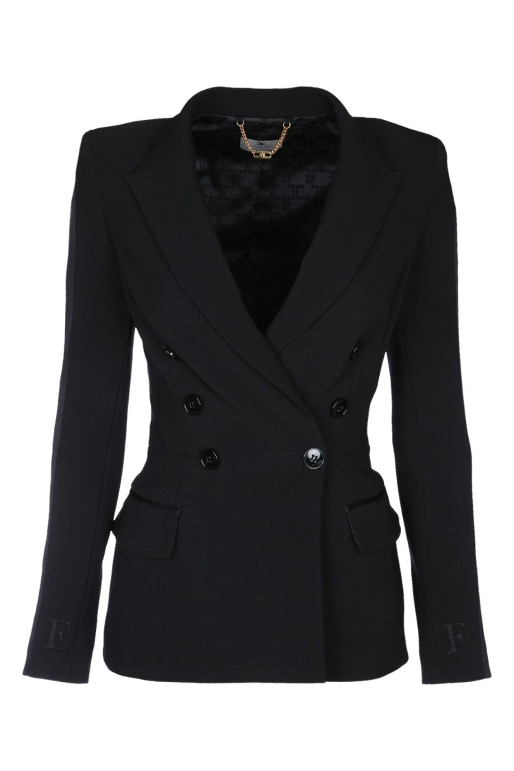 Elisabetta Franchi Double-Breasted Tailored Blazer