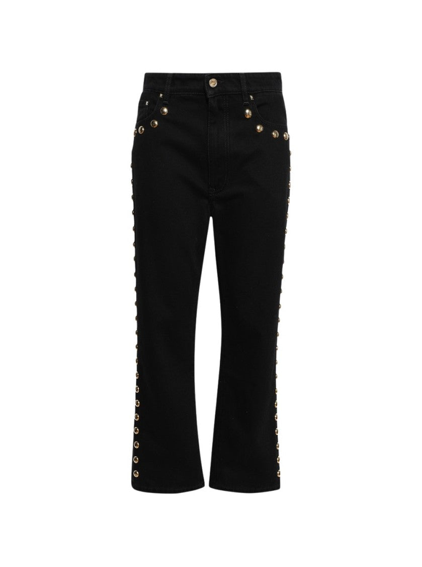 Rabanne Embellished Boyfriend Jeans Black
