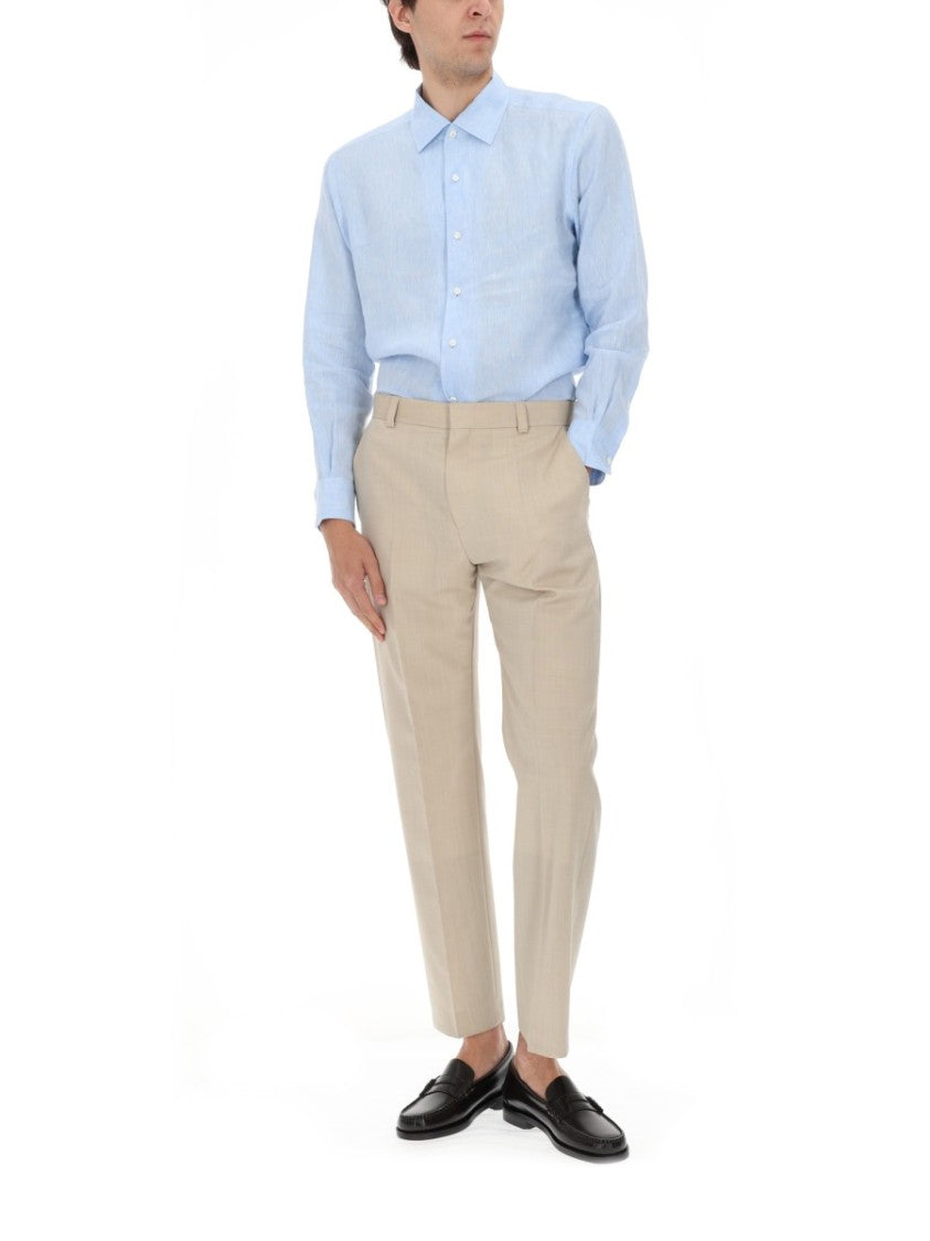 Zegna Oasi Linen Long-Sleeve Shirt