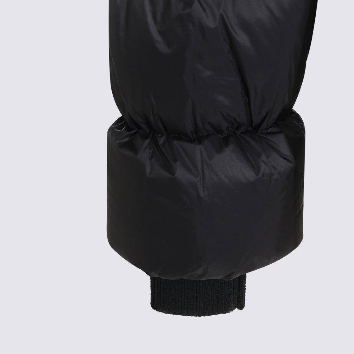 Rick Owens Cropped Puffer Coat With Padded Hood And Snap-Button Pockets