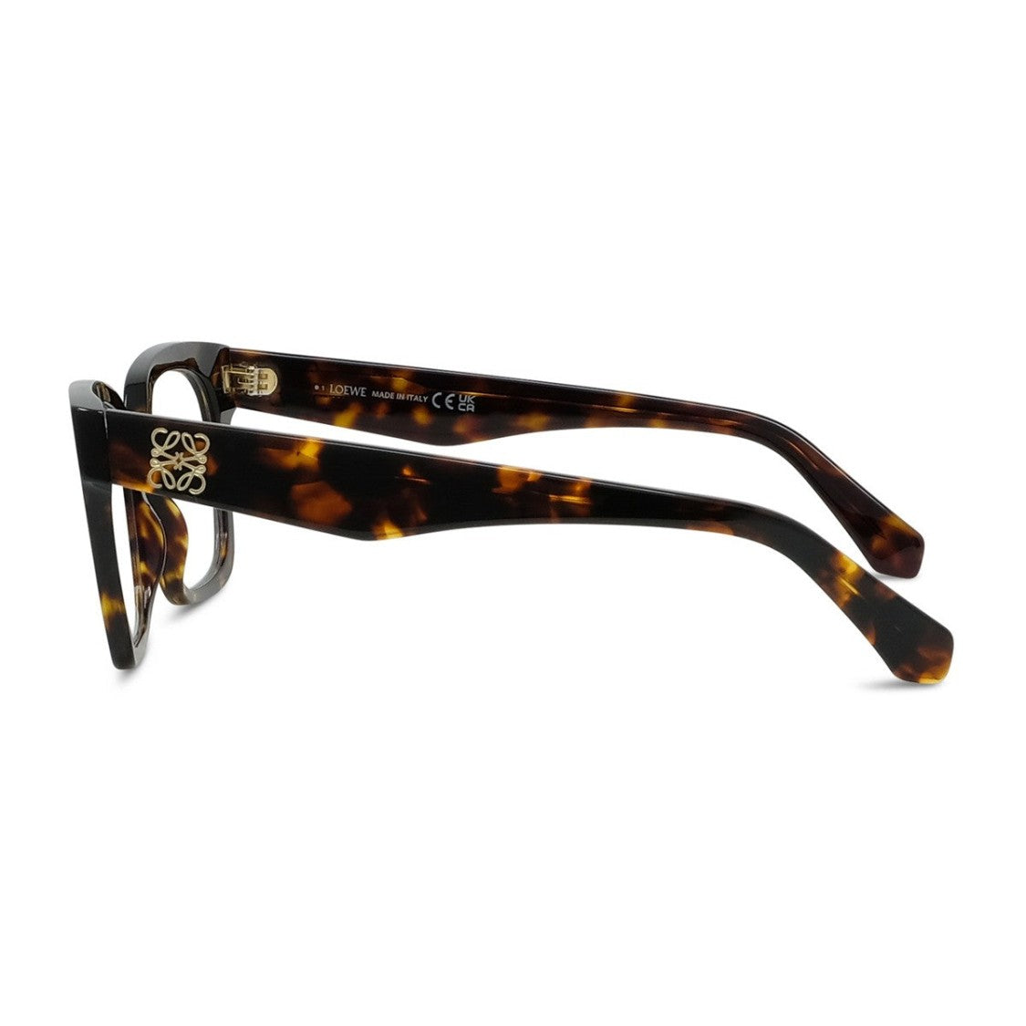 Loewe Havana Anagram Rectangular Acetate Glasses