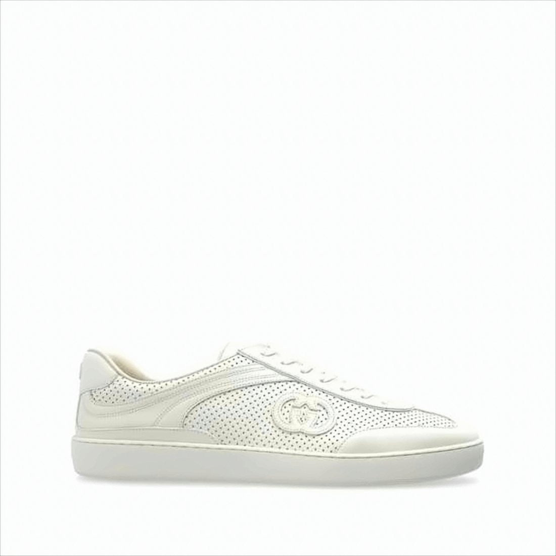 Gucci Perforated Leather Low-Top Sneakers
