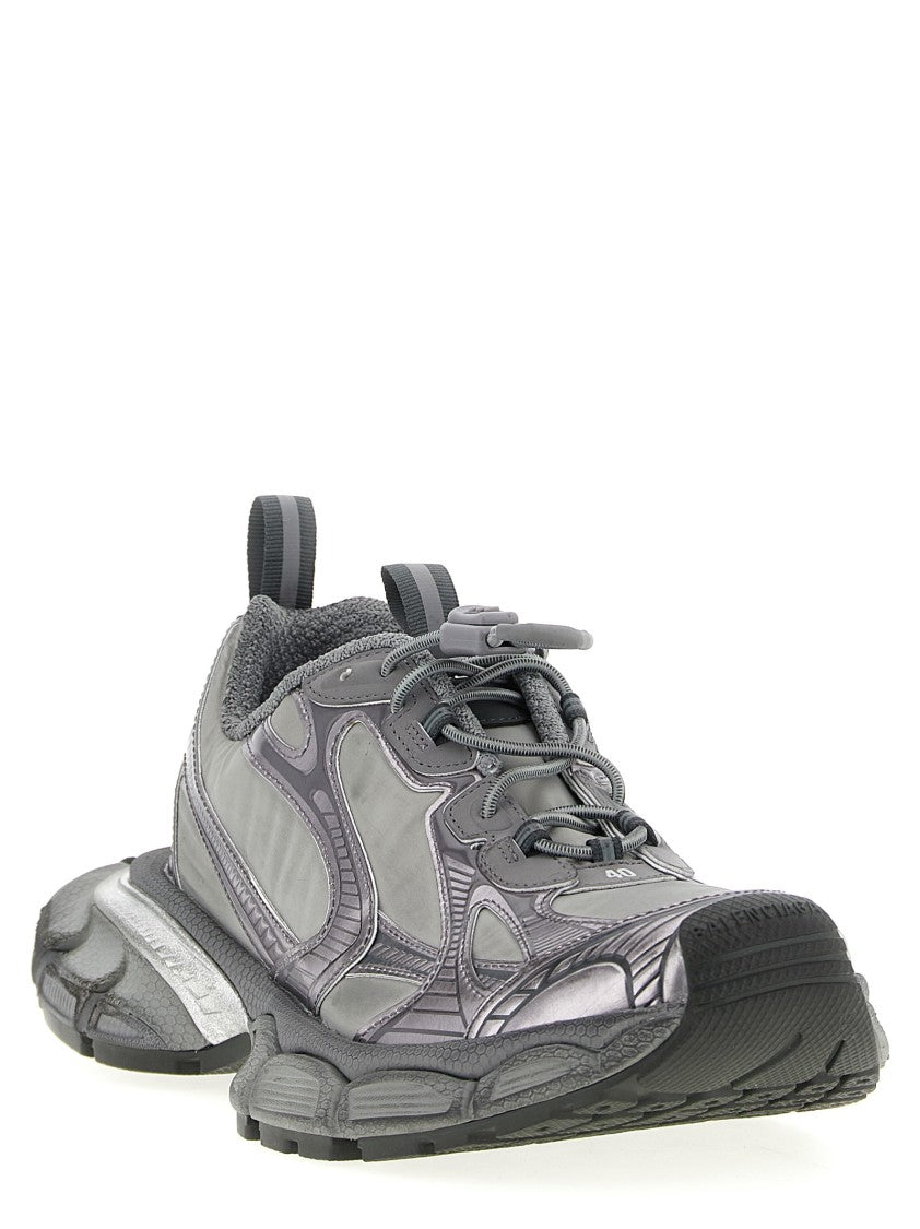 Balenciaga Used-Effect Mesh And Polyurethane Sneakers With Quicklace Closure