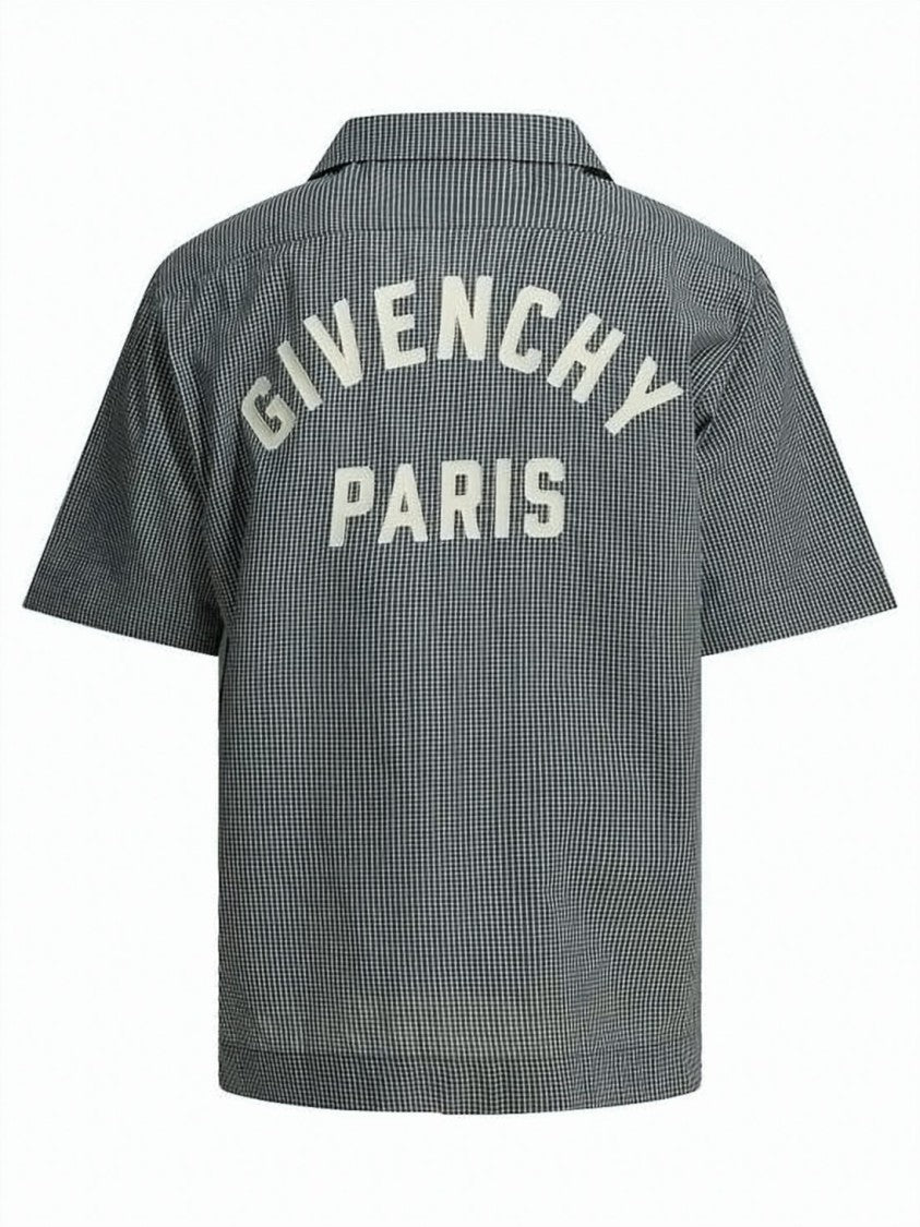 Givenchy Checkered Pattern Short-Sleeve Shirt With Boxy Fit