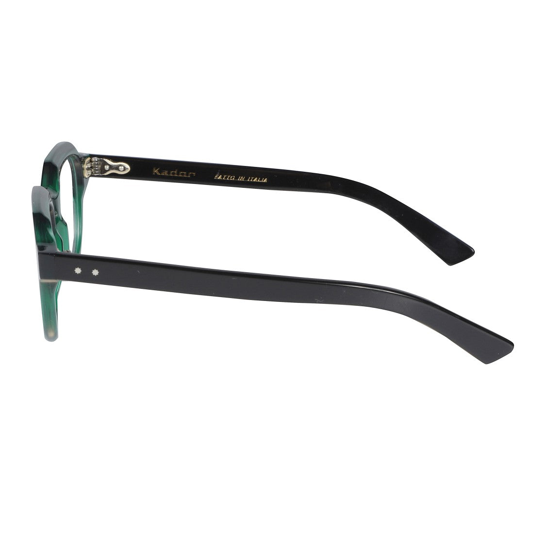Kador K-Story/N Geometric Eyeglasses With Translucent Green Frame