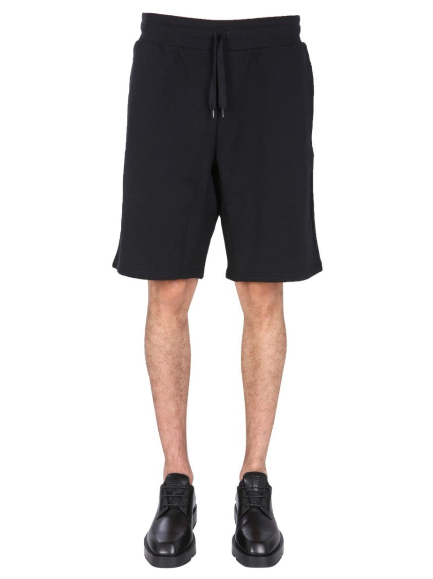 Moschino Relaxed Fit Black Bermuda Shorts