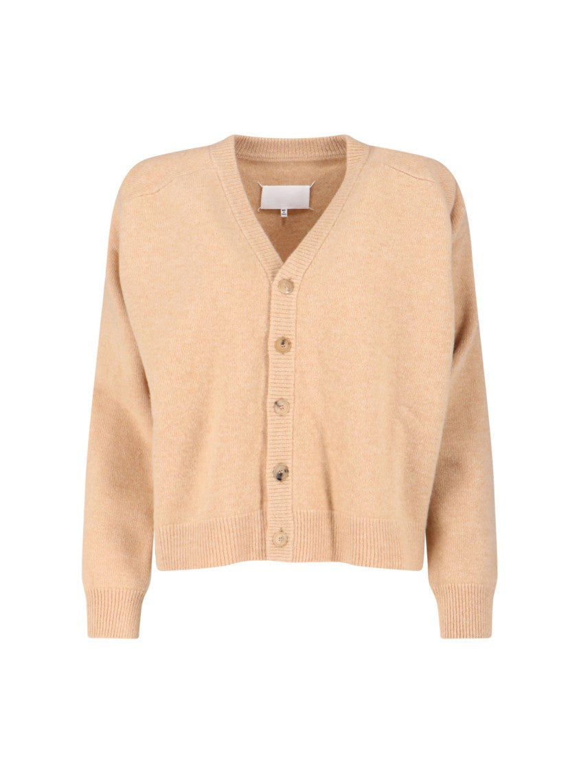Maison Margiela "Four Stitches" Wool Cardigan – Beige