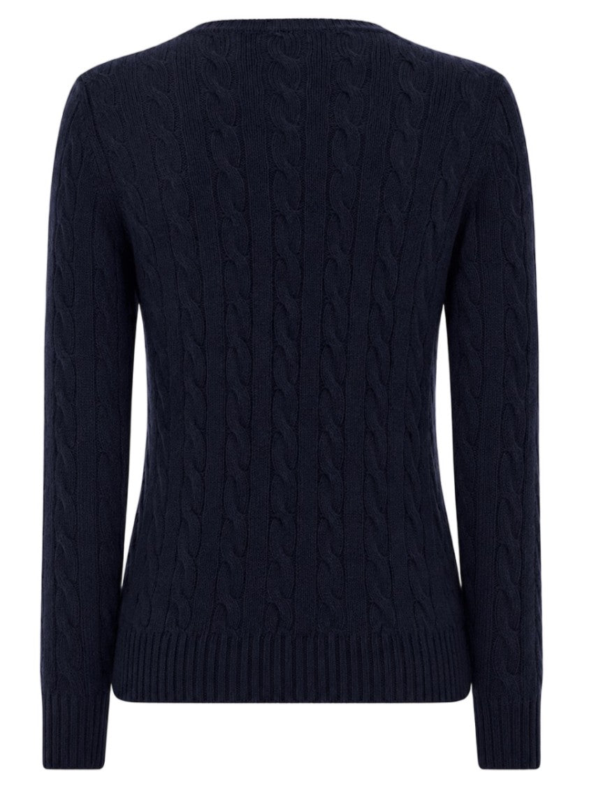 Polo Ralph Lauren Slim Fit Cable Knit Sweater With Ribbed Cuffs