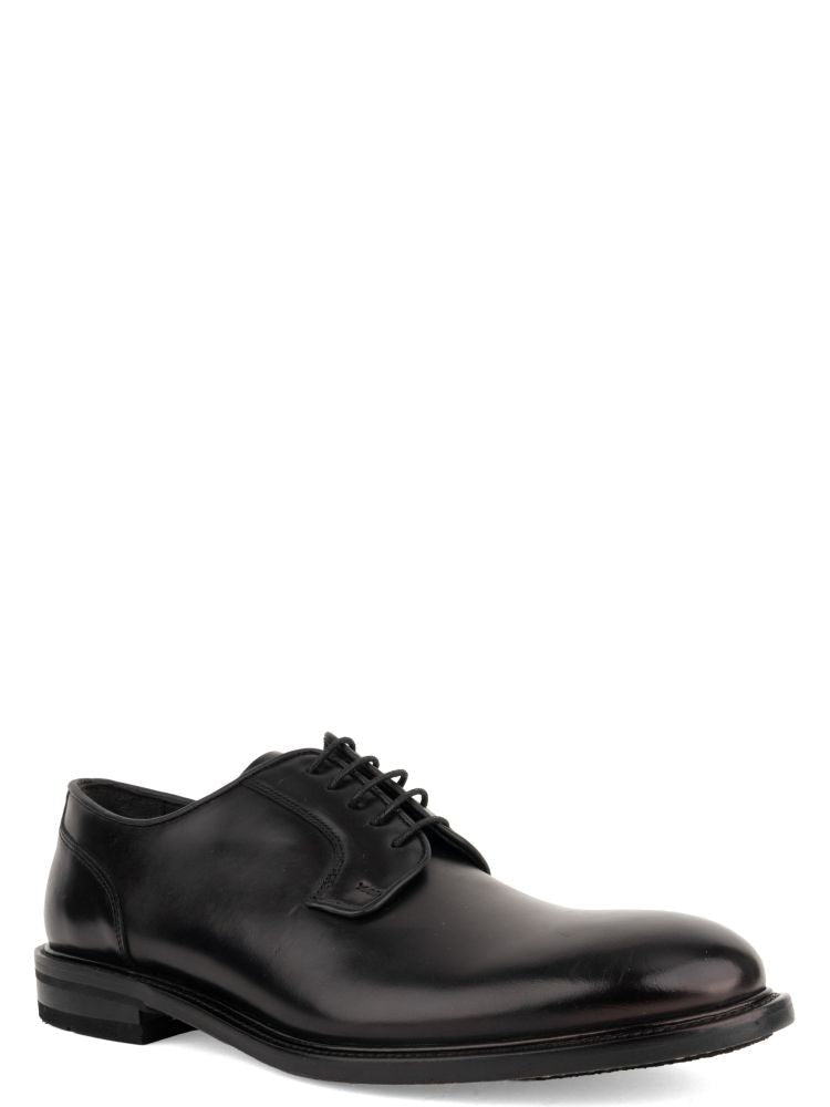 John Harrison Black Polished Leather Classic Formal Shoes