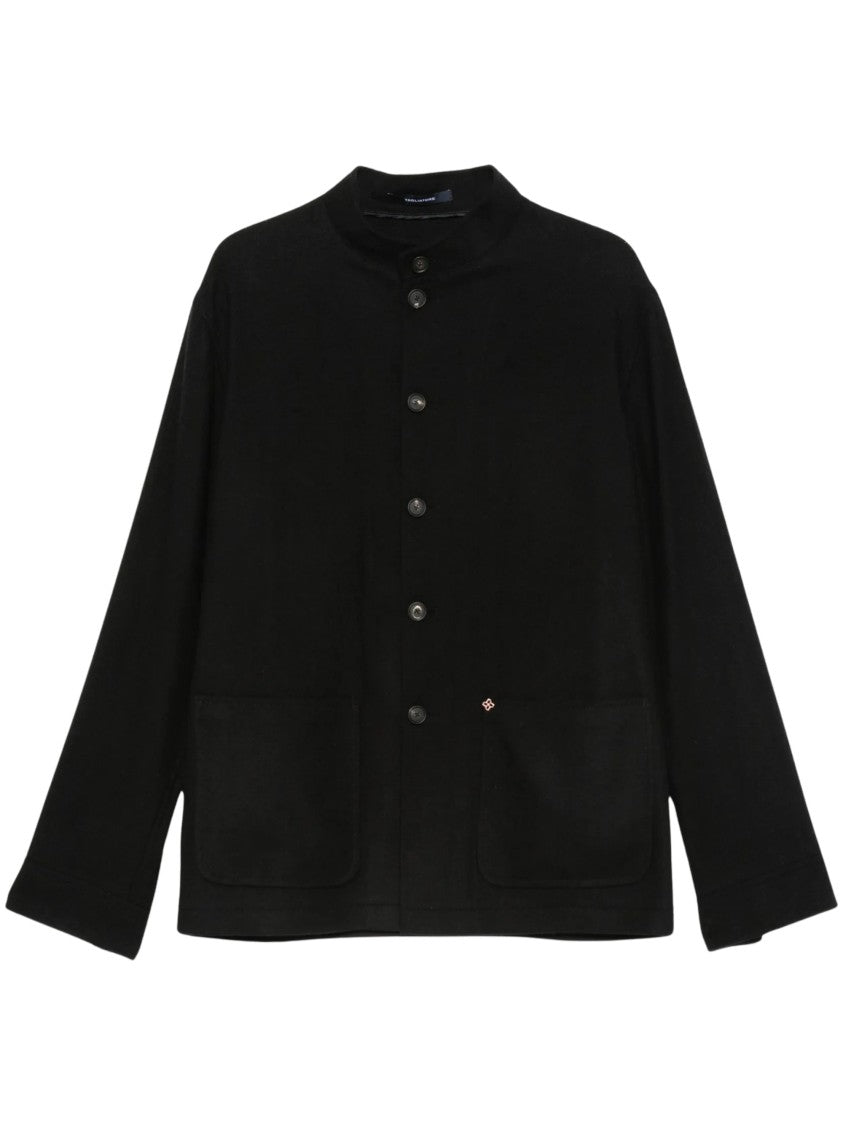 Tagliatore Mandarin-Collar Button-Fastening Tailored Blazer