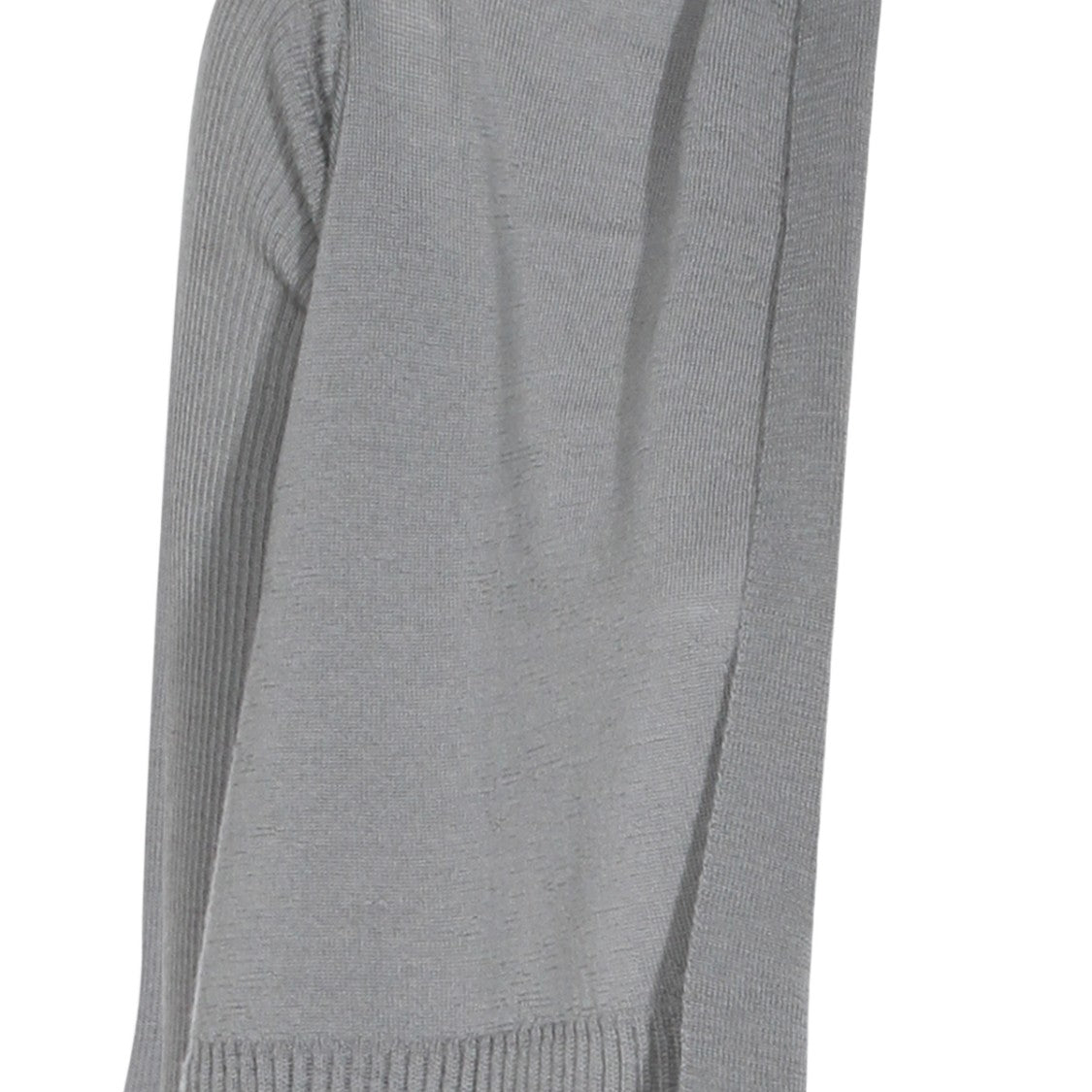 Rick Owens Draped Open Front Sweater With Asymmetrical Hem