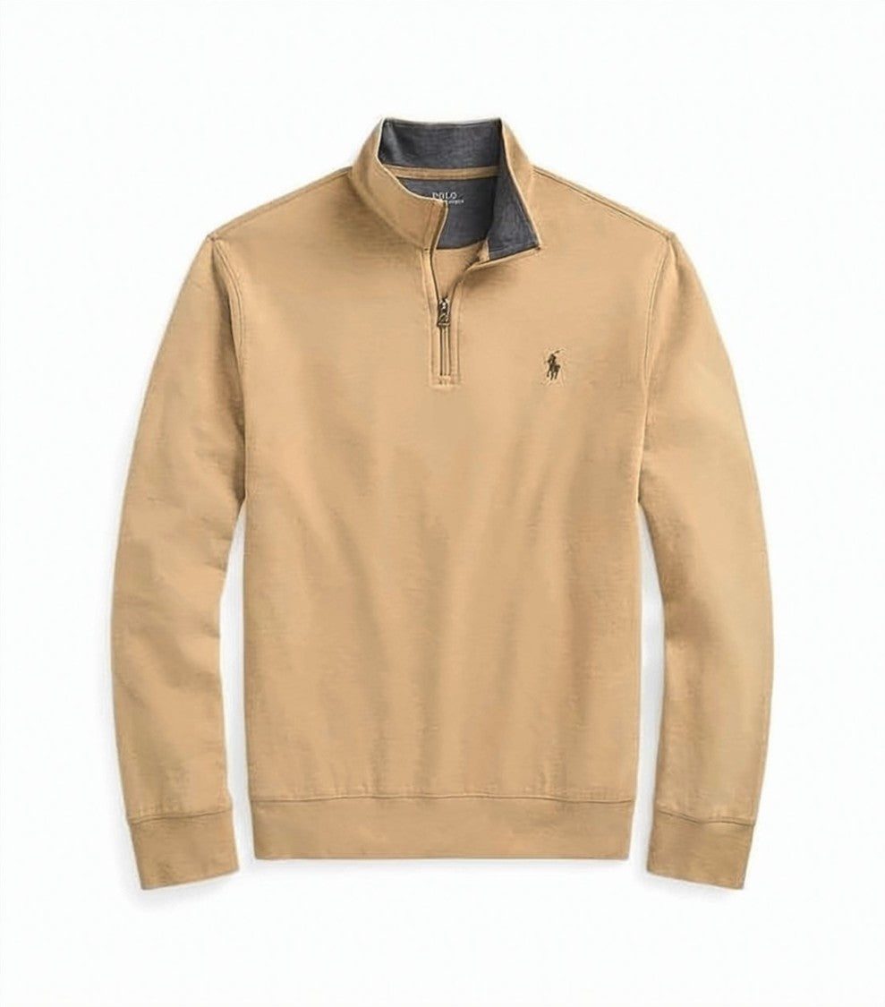 Polo Ralph Lauren Quarter-Zip Pullover With Ribbed Detailing