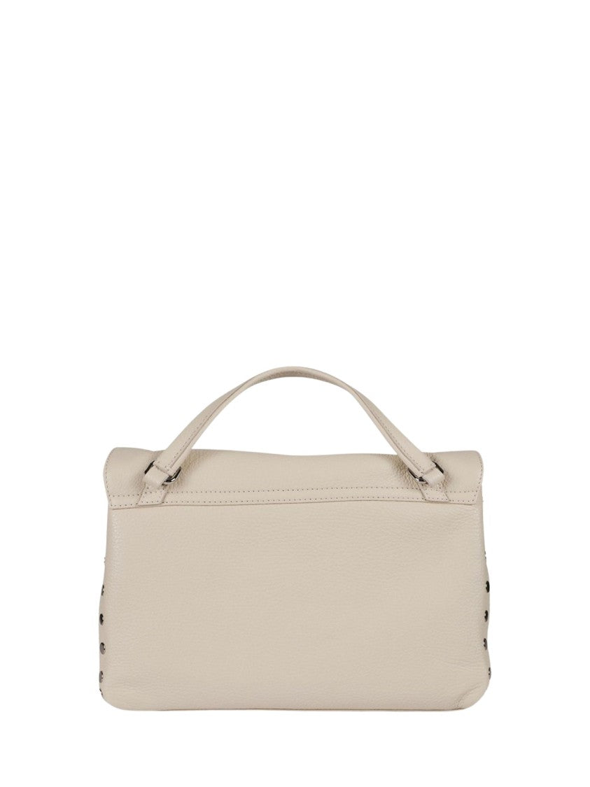 Zanellato Structured Calf Leather Handbag With Silver-Tone Hardware