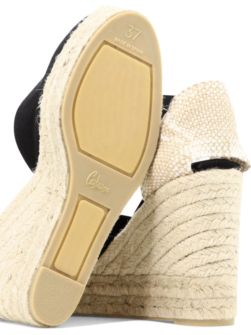 Castaner Wedge Heel Espadrilles With V-Neckline And Ankle Strap