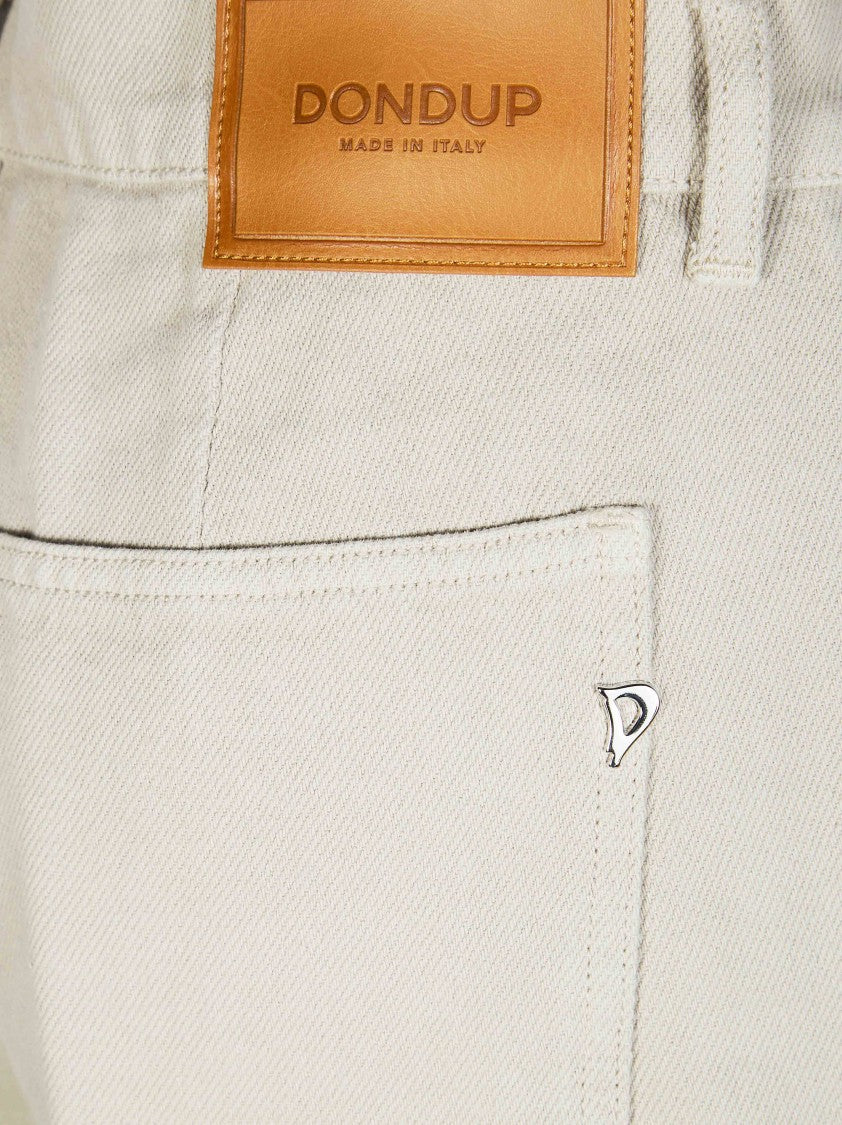 Dondup Neutral Smooth Finish Bermuda Shorts