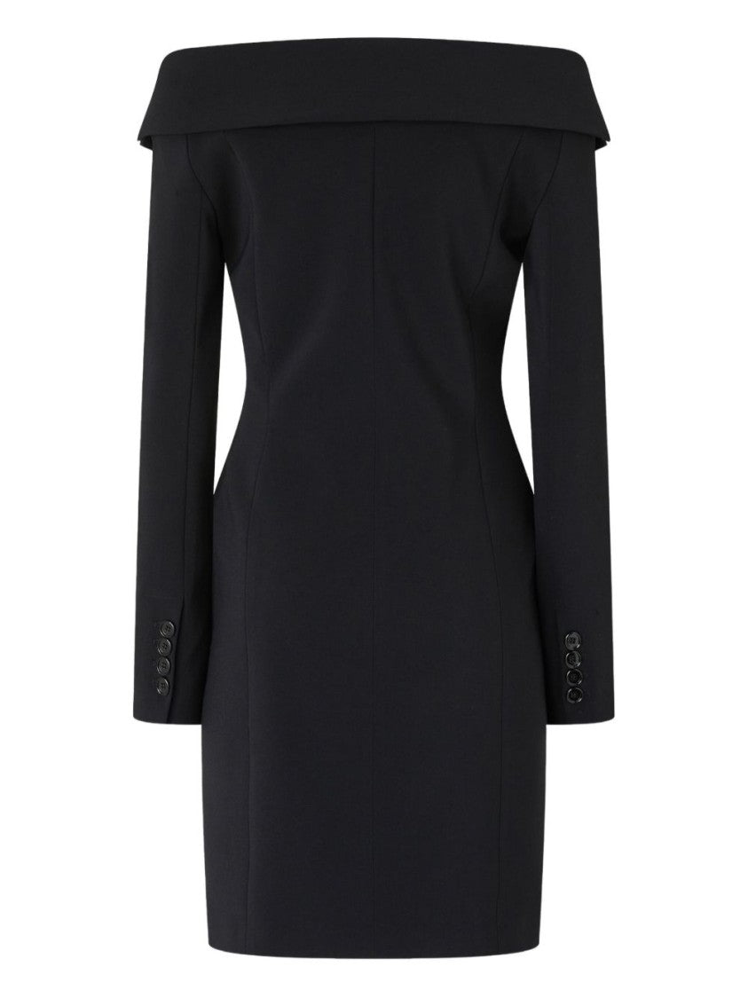 Pinko Off-The-Shoulder Mini Dress With Tailored Silhouette