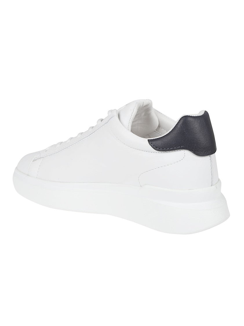 Hogan Low-Top Sneakers With Burgundy Side Stripes