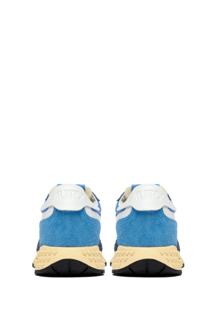 Autry Blue Reelwind Suede Mesh Sneakers
