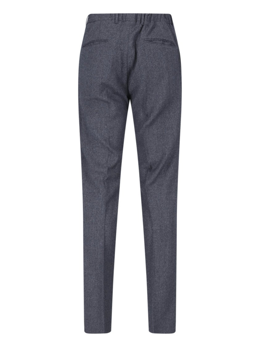 Incotex Grey Slim-Fit Virgin Wool Trousers
