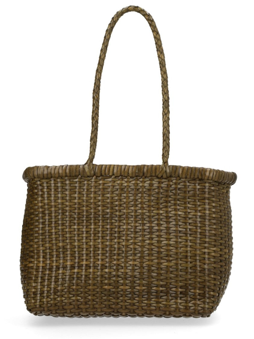 Dragon Diffusion B Weave Woven Basket Handbag
