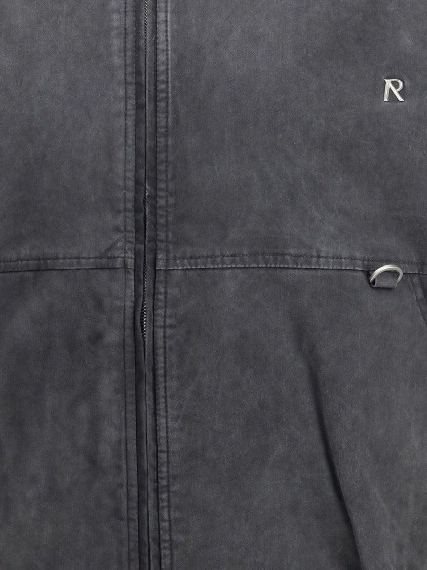 Represent Cropped Hooded Bomber Jacket With Subtle Logo Detail