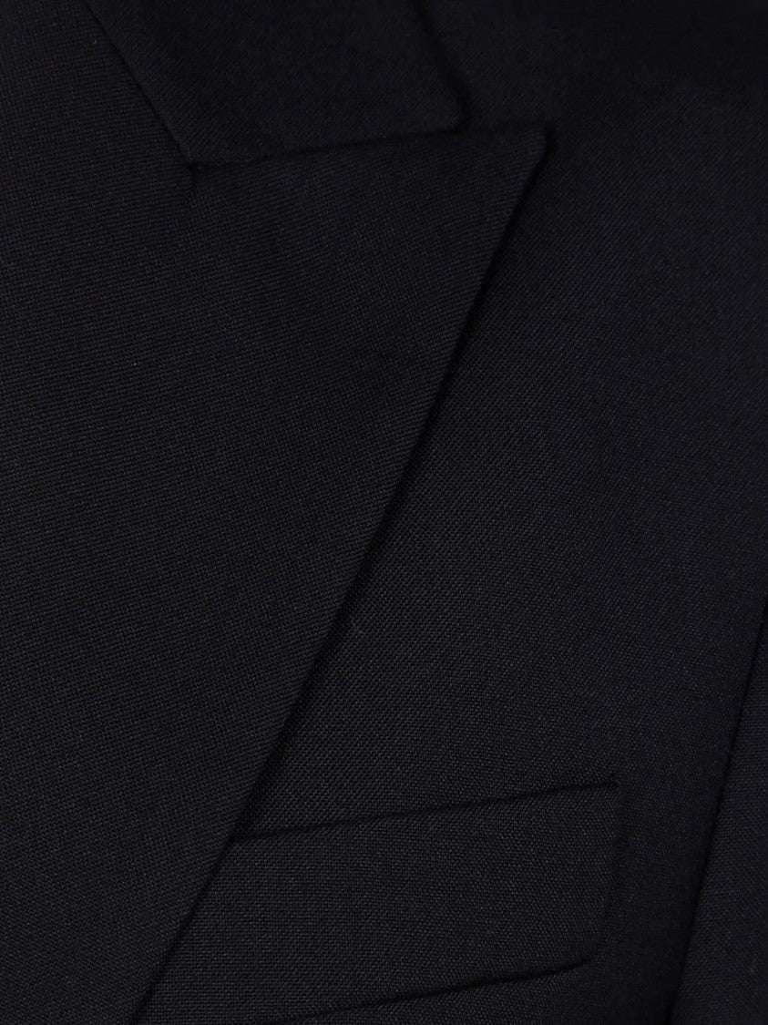 Pinko Tailored Black Blazer With Notched Lapels