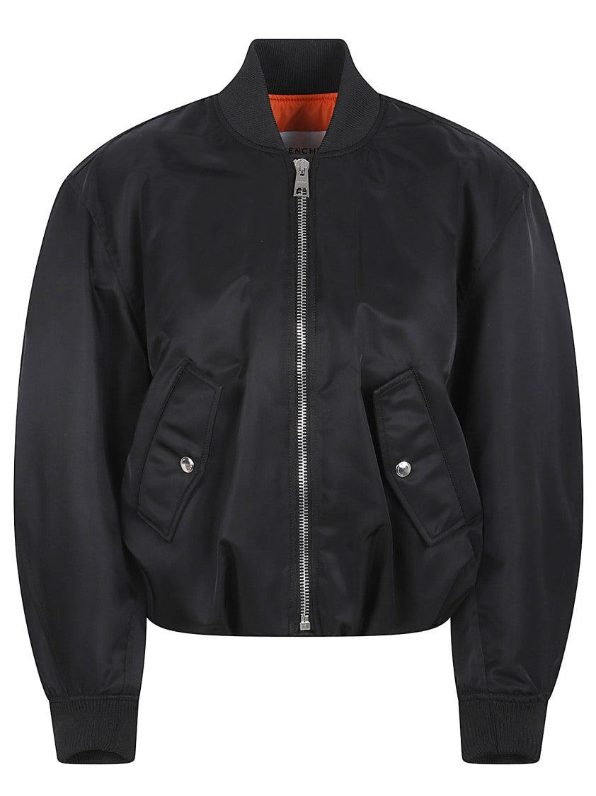 Givenchy Cocoon Silhouette Black Bomber Jacket