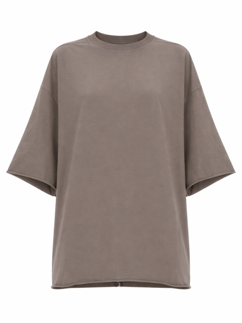 Rick Owens Taupe Tommy-T Oversized Boxy Cotton T-Shirt