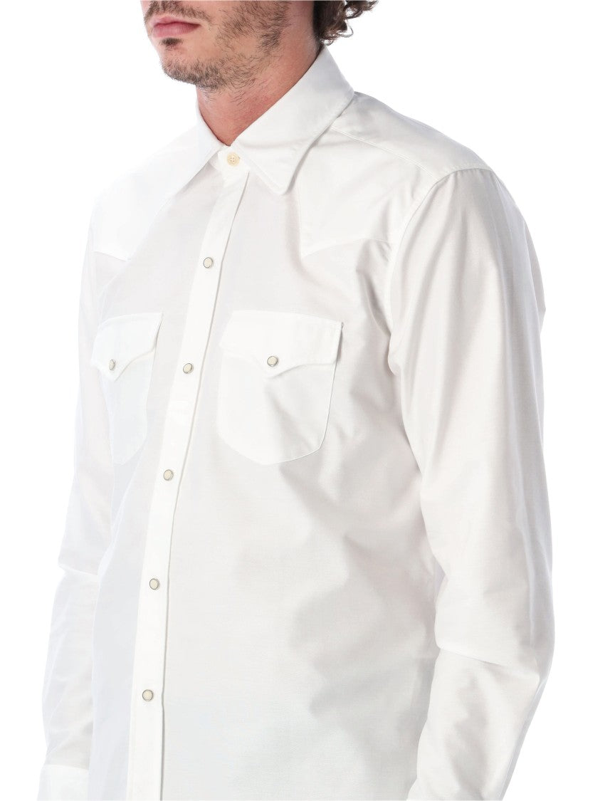 Fortela Tex Slim Fit Cotton Contrast Cuff Western Casual Shirt