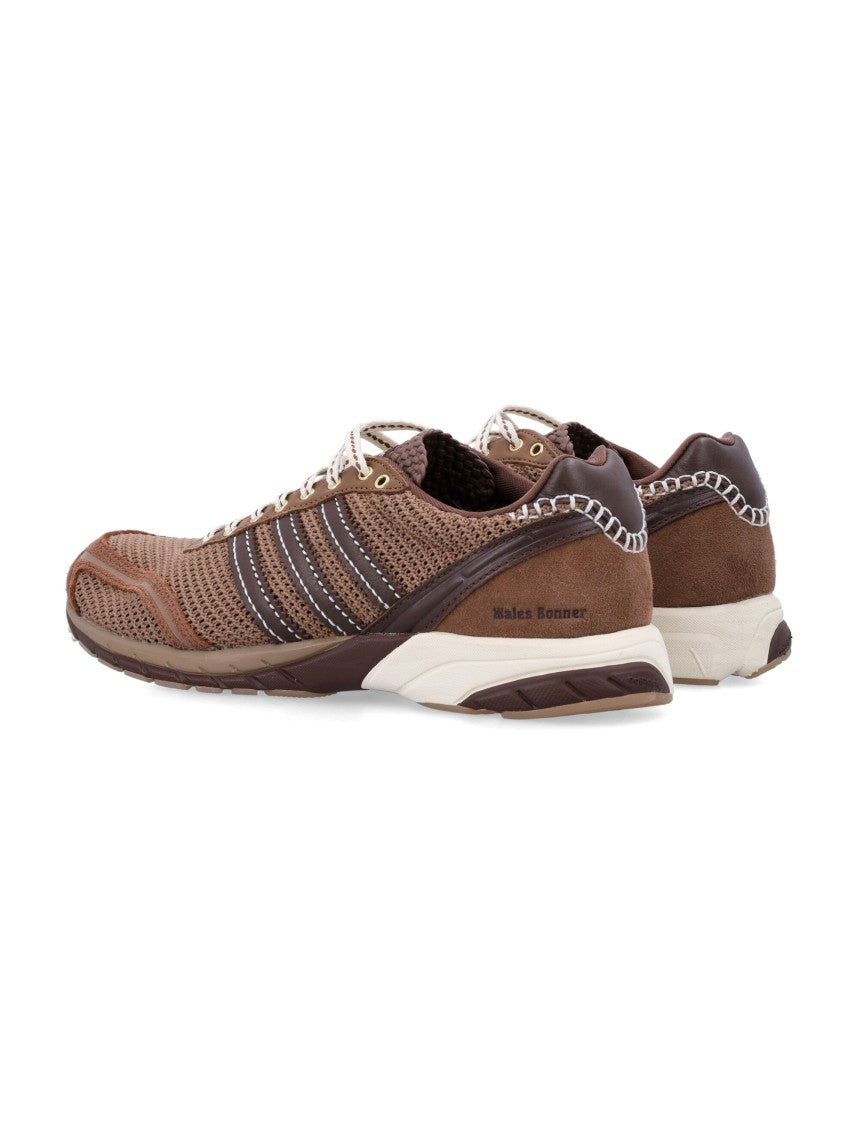 Adidas By Wales Bonner Adizero Adios Leather Mesh Sneakers