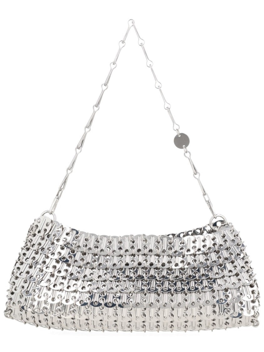 Rabanne 1968 Interlinked Steel Shimmering Clutch Bag