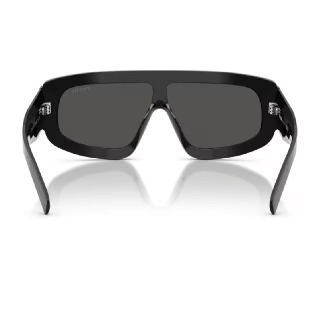 Prada Black Architectural Mask Acetate Pilot Sunglasses
