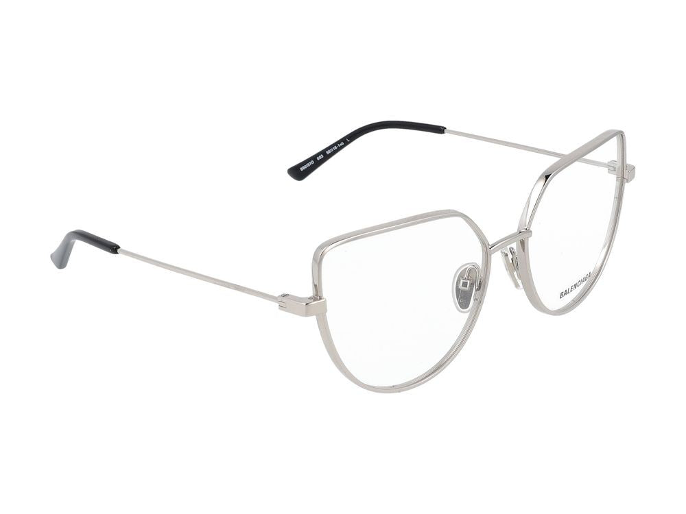 Balenciaga Eyeglasses Bb0197o 003 Silver Silver Transparent 56/16/140