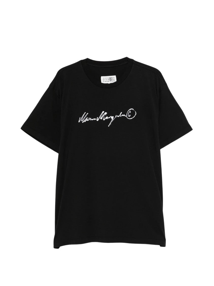 Mm6 By Maison Margiela Short-Sleeve Script Logo T-Shirt