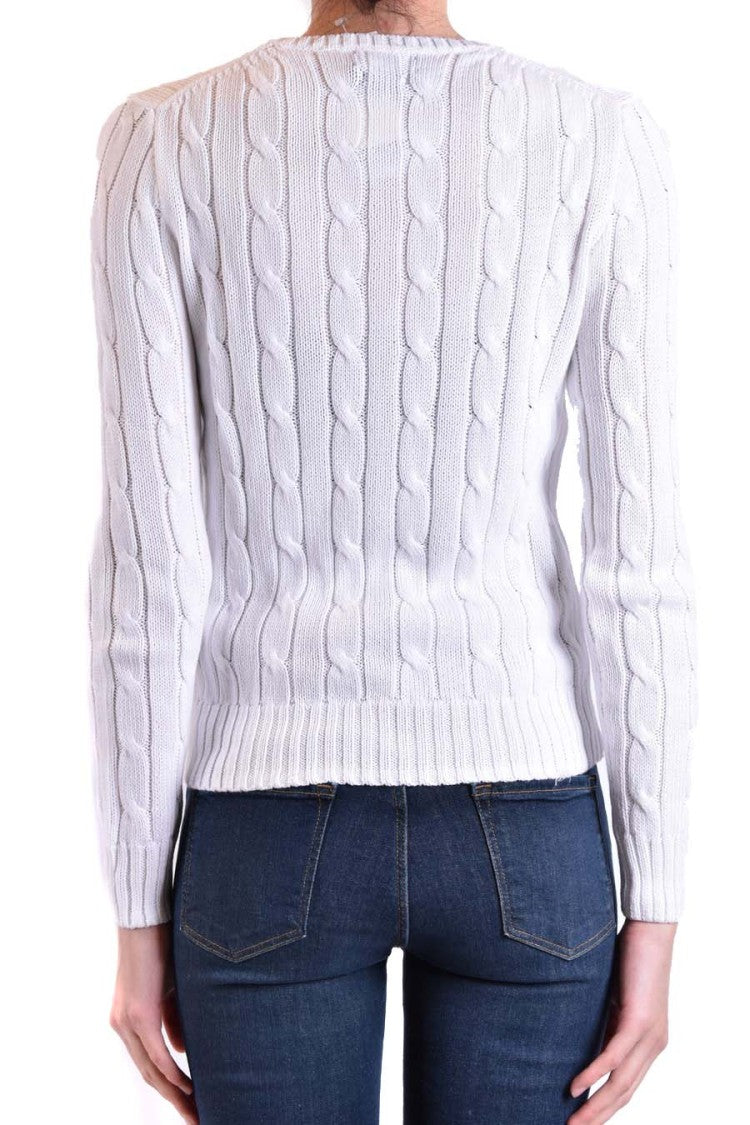 Polo Ralph Lauren White Cotton Sweater