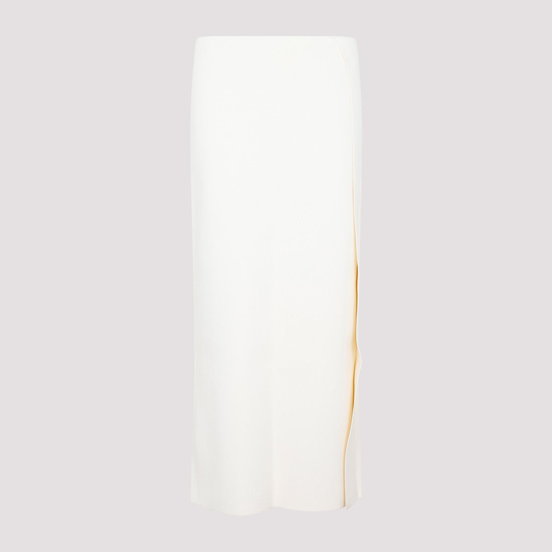 Jil Sander White Viscose Skirt