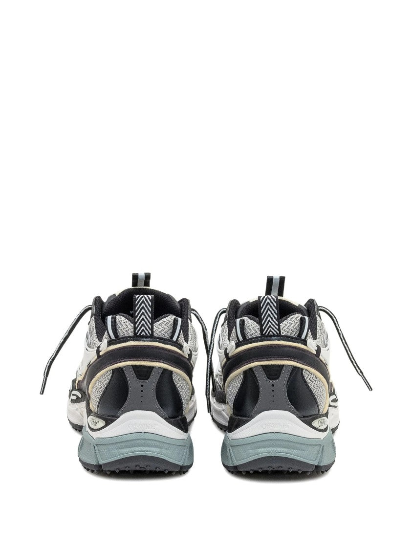 Off-White Layered Design Sneakers With Chunky Sole And Arrow Motifs