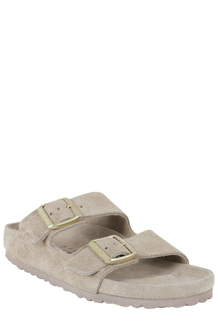 Birkenstock Taupe Arizona Suede Leather Sandals