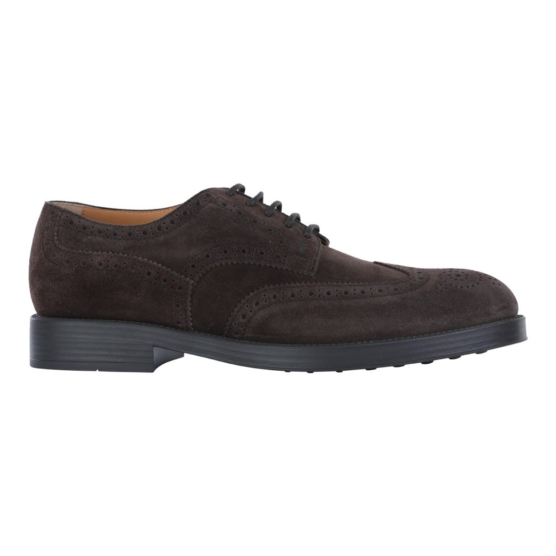 Tod's Wingtip Brogue Flat Shoes With Lace-Up Closure