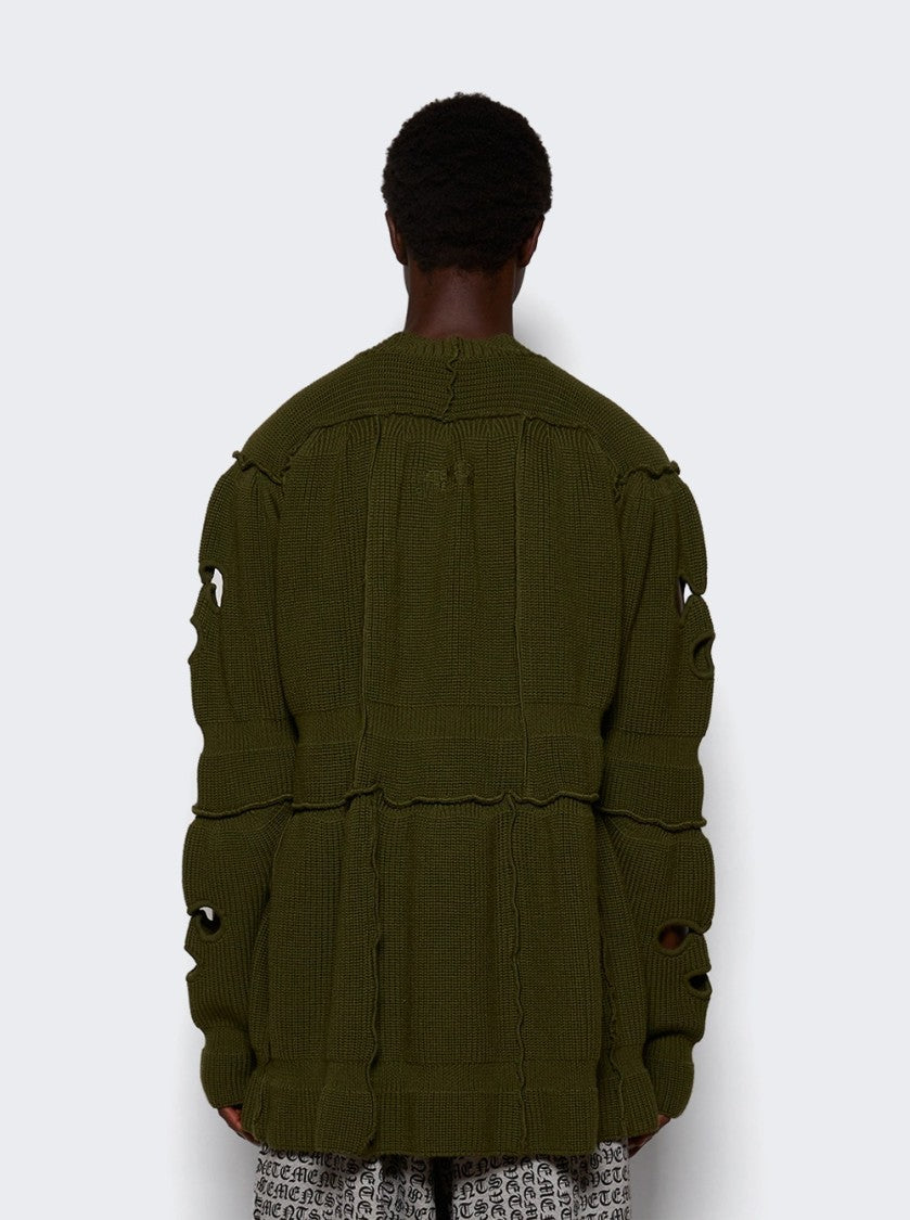 Vetements Balaclava Sweater Khaki